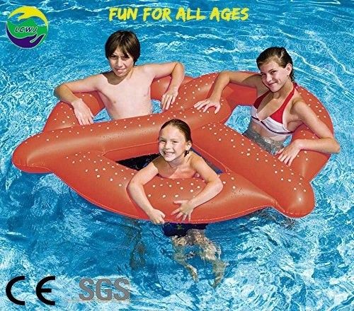 큰 빵 물 재미 PVC 부풀이 프릿젤 플로트 링 수영장 플로트 성인용