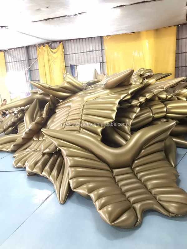 나비 날개 부풀릴 수 있는 수영장 플로트 250 X 180cm 사용자 정의 로고 천사 날개 수영장 플로트