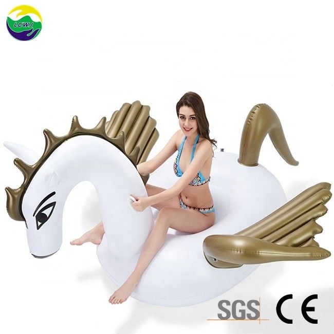 환경 친화적 인 페가수스 부풀이 수영장 플로트 말 성인 장난감 250 × 250 × 130cm