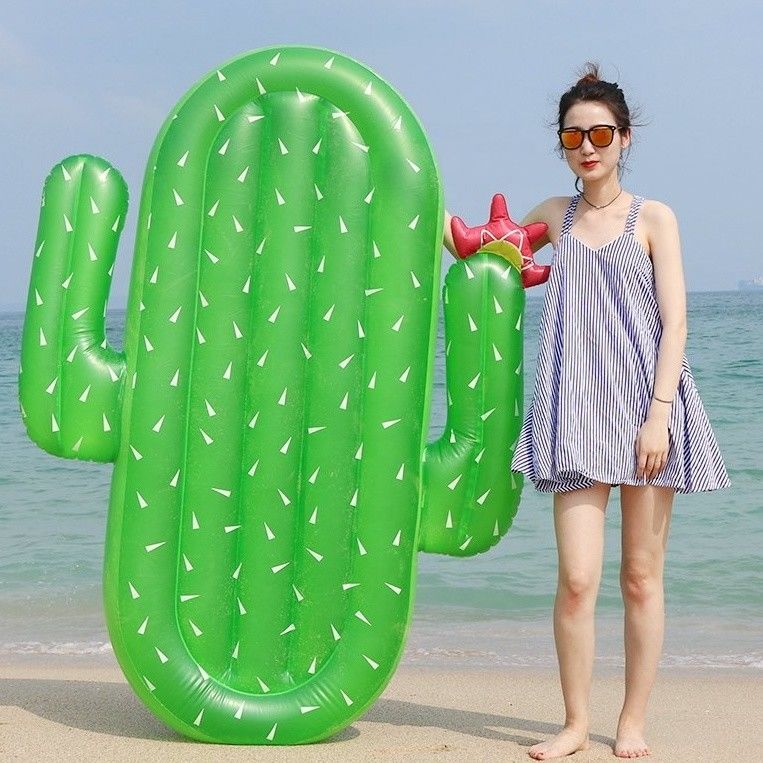 어린이 칵테일 부풀이 수영장 플로트 녹색 야외 래프트 라운지 성인 여름 파티