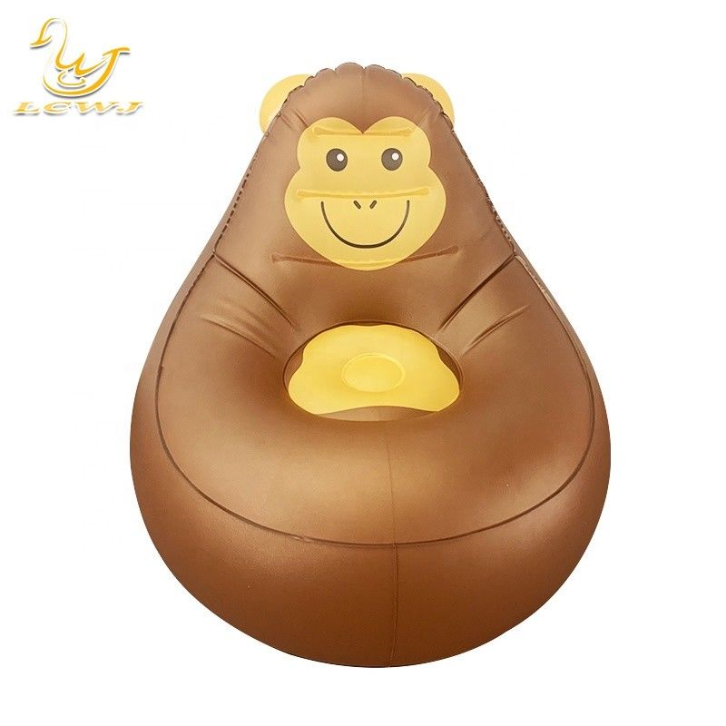 PVC 부풀이 가구 85 X 70 X 60CM LED 라이트와 함께 게으른 리클리너 소파