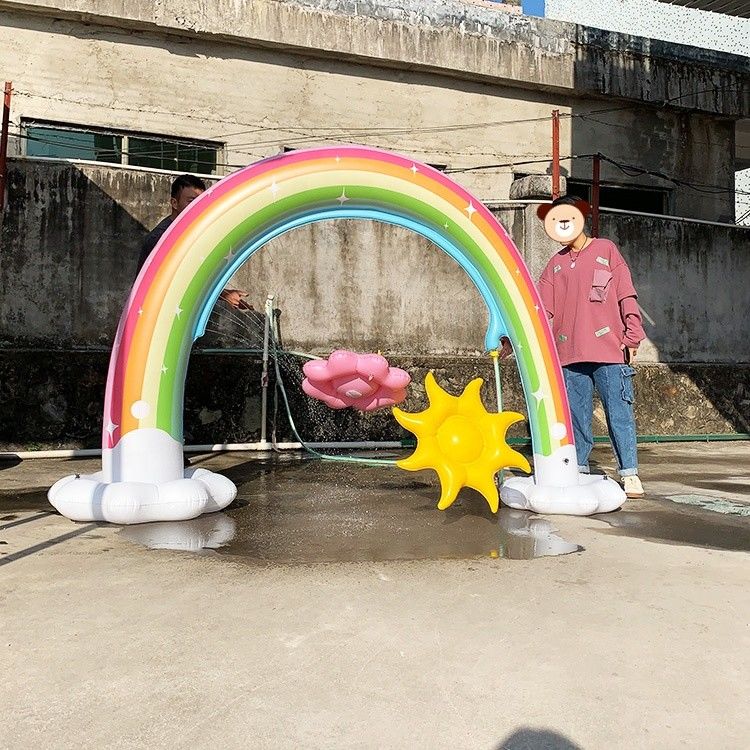 6 피트 물 레인보우 아치 장난감 아기용