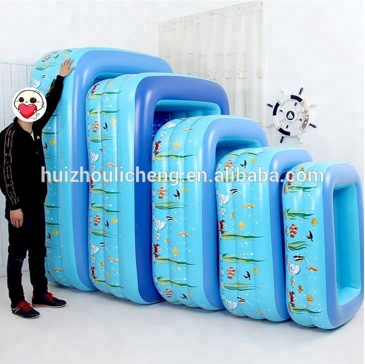 거대 PVC 펌플 수영장 큰 접이식 야외 펌플 정원 어린이용