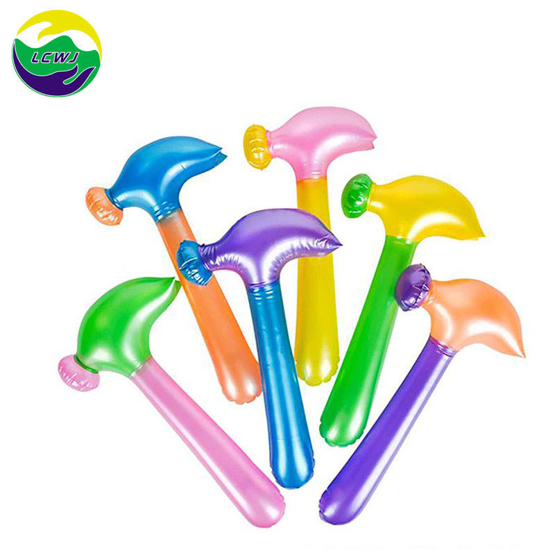레인보우 컬러 0.5kg 플라스틱 부풀이 장난감 0.18mm 부풀이 망치 장난감